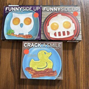 Fred Funny side Up/Crack a Smile‎ Owl, Robot, Duck Egg Molds